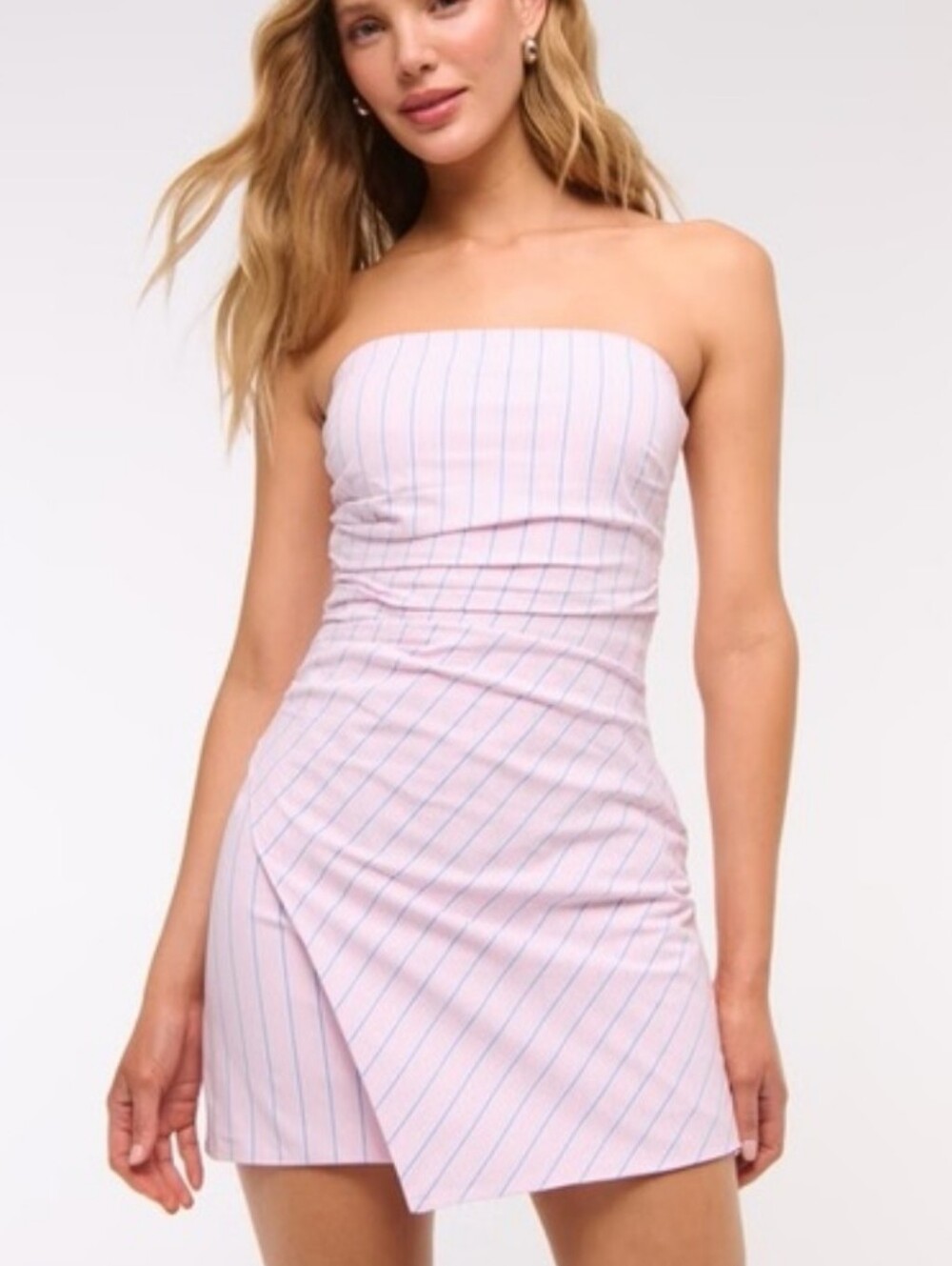 NWT Abercrombie Women's Strapless Asymmetrical Mini Dress